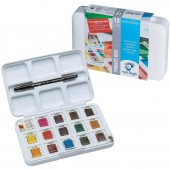 ACQUERELLI VAN GOGH DEMI GODET SCATOLA PLASTICA 12+3 COLORI ROYAL TALENS