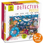 BABY DETECTIVE PUZZLE CON LENTE DI INGRANDIMENTO 108 PEZZI 50X70 LUDATTICA