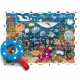 BABY DETECTIVE PUZZLE CON LENTE DI INGRANDIMENTO 108 PEZZI 50X70 LUDATTICA