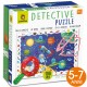 BABY DETECTIVE PUZZLE CON LENTE DI INGRANDIMENTO 108 PEZZI 50X70 LUDATTICA