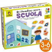 GIOCO EDUCATIVO MONTESSORI SE I BAMBINI SONO A SCUOLA LUDATTICA
