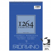 ALBUM DISEGNO SPIRALE 1264 ACQUARELLO GRANA FINE GR.300 FABRIANO