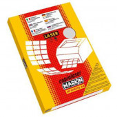 FOGLI ADESIVI TRASPARENTI OPACHI A4 PER STAMPA LASER CONF.50 MARKIN