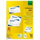 BIGLIETTI DA VISITA BIANCHI MM.85X55 CON ANGOLI ARROTONDATI GR.225 CONF. DA 400 PZ. SIGEL