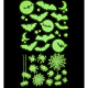 ADESIVI SPLENDENTI AL BUIO HALLOWEEN 21X15 CM. WIDMANN