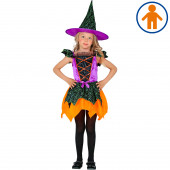 COSTUME BAMBINA STREGA CON CAPPELLO WIDMANN