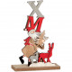 ADDOBBO LEGNO CM. 13X4,5X19,5 BABBO NATALE XMAS MARPIMAR