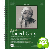 ALBUM DISEGNO SPIRALE SERIE 400 RECYCLED SKETCH GRIGIO FREDDO 50 FOGLI GR. 118 STRATHMORE