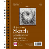 BLOCCO DISEGNO SERIE 400 SKETCH GRANA FINE BIANCO NATURALE 100 FOGLI GR. 89 STRATHMORE
