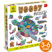 PUZZLE IN LEGNO WOODY 48 PEZZI 25X35 LUDATTICA