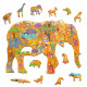 PUZZLE IN LEGNO WOODY 48 PEZZI 25X35 LUDATTICA