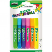 COLLA GLITTER GEL SET 6 TUBI 10,5 ML. FLUORESCENTE LEBEZ