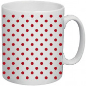 TAZZA MUG IN CERAMICA POIS ROSSO NATALE MARPIMAR