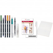 SET TECNICA ACQUERELLO DUAL BRUSH COLORI NATURA TOMBOW