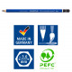 SET 6 MATITE GRAFITE MARS LUMOGRAPH AQUARELL ( 1X4B 2X6B 2X8B ) + PENNELLO N°8 STAEDTLER