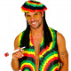 SET TRAVESTIMENTO JAMAICANI RASTA CON CAPPELLO CON DREADLOCKS, OCCHIALI, SPINELLO WIDMANN