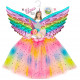 SET TRAVESTIMENTO UNICORNO CON TUTU, ALI, COPRICAPO WIDMANN