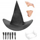SET TRAVESTIMENTO STREGA CON CAPPELLO, NASO, MENTO, DENTIERA E UNGHIE WIDMANN