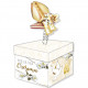 SCATOLA - BIGLIETTO AUGURALE CRESIMA 12X12X12 SURPRISE BOX CROMO