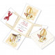 SCATOLA - BIGLIETTO AUGURALE CRESIMA 12X12X12 SURPRISE BOX CROMO