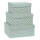 SET 3 SCATOLE REGALO IN CARTONE CON COPERCHIO QUADRILOBO KARTOS