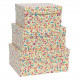 SET 3 SCATOLE REGALO IN CARTONE CON COPERCHIO FLORENTIA KARTOS