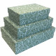 SET 3 SCATOLE REGALO IN CARTONE CON COPERCHIO GREEN GRID KARTOS