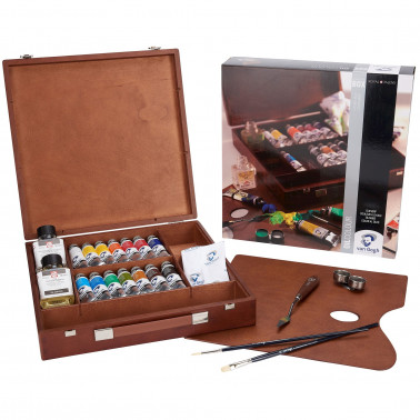CASSETTA LEGNO INSPIRATION SET COLORI AD OLIO VAN GOGH ROYAL TALENS