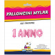 FESTONE MYLAR KIT 1 ANNO ROSA CON VALVOLA 36 CM. ROCCA FUN FACTORY