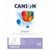 CARTA DISEGNO GRANA FINA IMAGINE 200 GR. BLOCCO 50 FOGLI CANSON