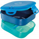 LUNCH BOX PORTA VIVANDE CON SCOMPARTI 3 IN 1 CHIUSURA 2 BRACCI ROSA MAPED