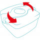 LUNCH BOX PORTA VIVANDE CON SCOMPARTI ORIGINS CHIUSURA 2 BRACCI MAPED
