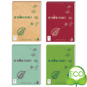 BLOCCO NOTE ECOLOGICO GR.80 BIANCO 100 FOGLI PLANET BM BE MORE
