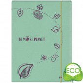 CARTELLA 3 LEMBI CON ELASTICO ECOLOGICA 25X35 PLANET BM BE MORE