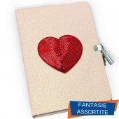 DIARIO SEGRETO 13X18 CON LUCCHETTO 80 PAGINE PAILLETTES LEBEZ
