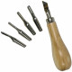 MANICO IN LEGNO PER INCISIONE CON 4 PUNTE ADIGRAF PROFESSIONAL DALER-ROWNEY