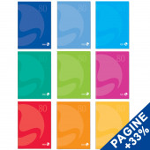 MAXIQUADERNO GR. 80 ALTA FOGLIAZIONE 30 FOGLI COLOR BM BE MORE