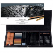 CASSETTA LEGNO DRAWING SET 47 PEZZI LYRA