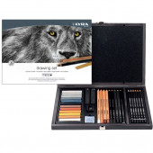 CASSETTA LEGNO DRAWING SET 31 PEZZI LYRA