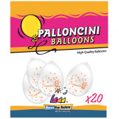 PALLONCINI LATTICE MEDI &Oslash; 25 CM. CRESIMA BUSTA 20 PZ. ROCCA FUN FACTORY