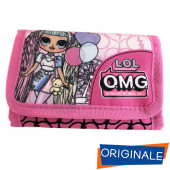 PORTAFOGLIO CON CHIUSURA A VELCRO LOL SURPRISE OMG