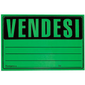 CARTELLO VENDESI FLUORESCENTE 33X23 COLORI ASSORTITI