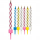 CANDELE MAGICHE CON SOSTEGNO COLORI ASSORTITI CONF.10 PEZZI GIVI