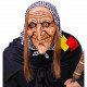 MASCHERA STREGA CON CAPELLI E FOULARD WIDMANN