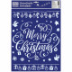 VETROFANIA NATALE BIANCA 30X37 GLITTER LEBEZ