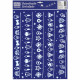 VETROFANIA NATALE BIANCA 30X37 GLITTER LEBEZ