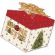 SCATOLA - BIGLIETTO AUGURALE NATALE 12X12X12 SURPRISE BOX CROMO
