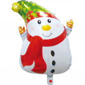 PALLONCINO IN MYLAR PUPAZZO DI NEVE CM.61 ROCCA FUN FACTORY