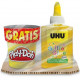 COLLA GLITTER BOTTIGLIA 88 ML. UHU + PASTA DA MODELLARE PLAY DOH ( OMAGGIO )