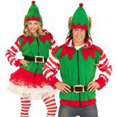 FELPA CON CAPPUCCIO ELFO AIUTANTE DI BABBO NATALE S/M WIDMANN